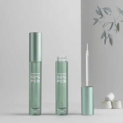50% PCR Recycled Plastic Shatter-Resistant Transparent Eyelash Serum Bottles: the New Eco-Friendly Favorite of High-End Brands