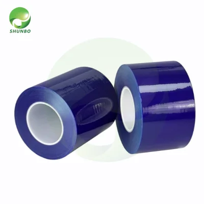 Custom Blue Soft PE Blow Molding Protective Film Smooth Surface Self Adhesive Anti Scratch Temperature-resistant Shipping