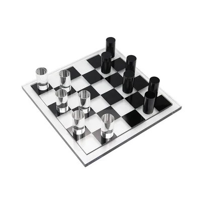 Exquisite High End Gift Crystal Chess Board Educational Desktop Game Set for Home Decor