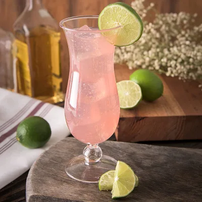 14oz Personalized Unbreakable Acrylic Classic Tumblers Plastic Premium Juice Tulips Glasses for Bar Club