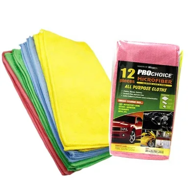 Ultra Premium 12-Pack Microfiber Car Cleaning Cloth Towels 40*40CM 340GSM Water Absorption for Car Cleaning