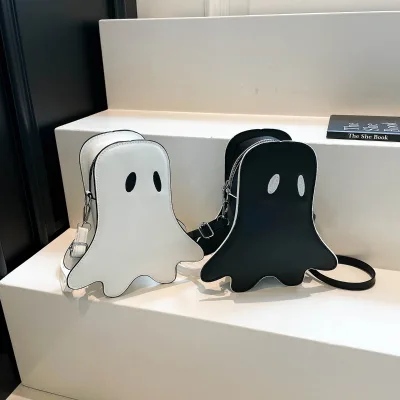 New Halloween-themed Mobile Phone case Halloween Novelty Purse Cute Ghost Shaped Personal Style Trend Crossbody Bag