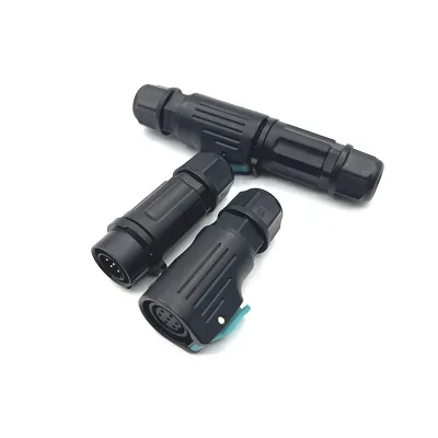 LED Lighting Push Pull Connector Electrical New Energy Waterproof  Connector 8 PIN LP12