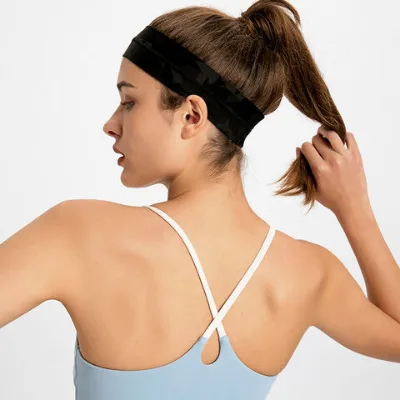 New yoga headband female elastic sweat-absorbent headband outdoor sports antiperspirant belt fitness running headband