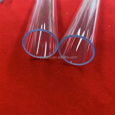 Heat Resistance clear Manufacturer UV-Stop Quartz Silica Glass Tube