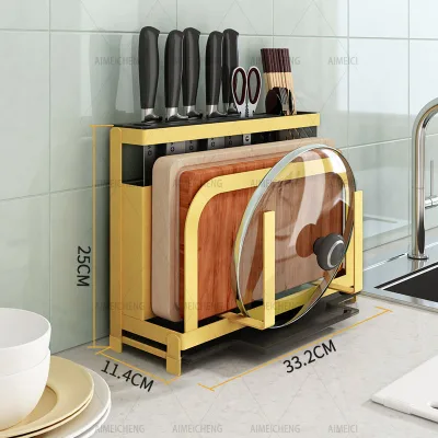 High-Quality Durable Stainless Steel Kitchen Storage Rack | Multipurpose Organizer for Cabinets Countertops & Pantry
