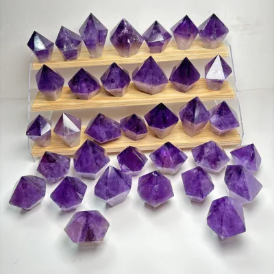 Crystal Tower Wholesale Natural Crystals Healing Gemstones Amethyst Raw Stone Tower Crystal Crafts