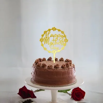 Ins-Style Mother's Day-Themed Cake Decorations Round Flower Dessert Table and Party Supplies Manufacturer