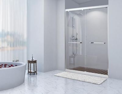 EVERBRIGHT Bath Glass Sliding Shower Cabin Cubicle Door Bathroom Complete Enclosed Shower Room