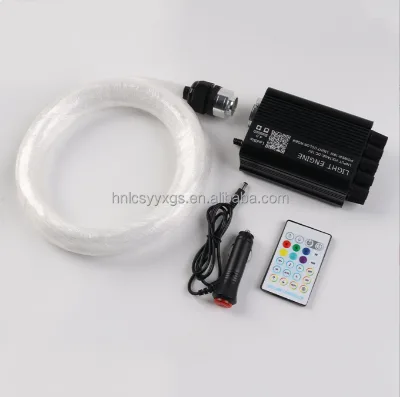 RGBW LED Fiber Optic Lamp Kit Car Mounted IP44 Waterproof Lightweight Aluminum Alloy Straightening Starry Sky Effect