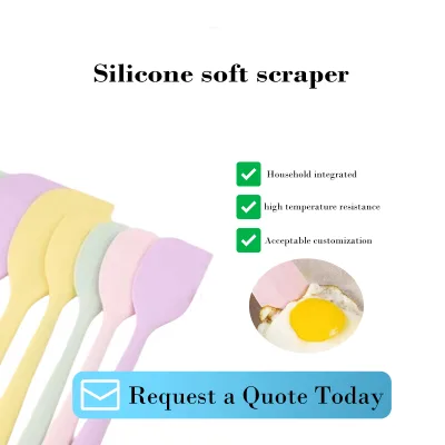 Household One-piece High-temperature Resistant Food-grade Silicone Soft Spatula for Baking Cream Spatula and Spatula