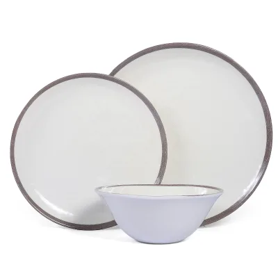 Modern Melamine Dinnerware Smooth Surface Stain Resistant Dishwasher Safe for Family Dining Commercial Foodservice Buffet Party