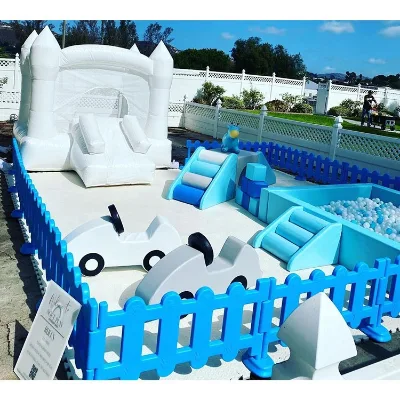 New Style Indoor Playground Equipment Soft Play Tunnel and Rainbow Bridge with Kids Play Blocks