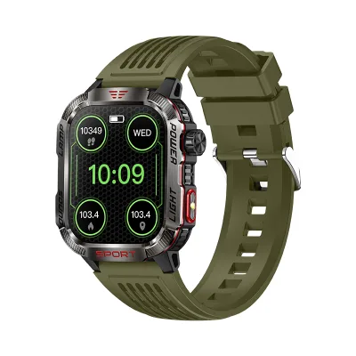 HT29 Outdoor Sports Smart Watch with Waterproof Display Reloj Inteligente That Answers Calls and Features a Flashlight