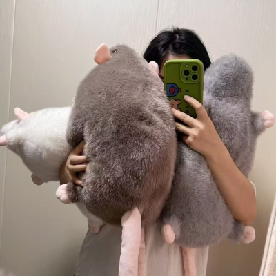 New Design Plush Figure Toy Simulation Plush Toy Big Mouse Stuffed Animal Giant Mice Pet Stuffed Animal Decoration Plushies