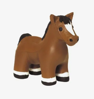 Promotional Horse Stress Relievers With Squeak Custom Logo Squeeze Equine Shaped Corporate Gift Office Novelty