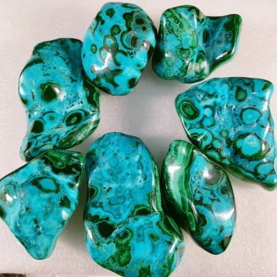 Natural Rough Quartz Stone Chrysocolla Malachite Mineral Specimen Healing Raw Chrysocolla