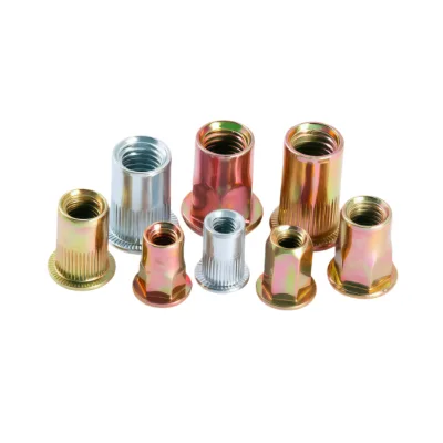 Wholesale Zinc Plated Steel Large Flange Rivet Nut Thin Sheet High Bearing Surface Blind Installation OEM ODM Custom