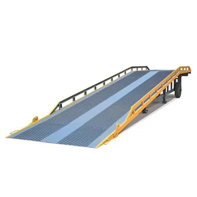 High Quality 12ton Yard Dock Ramp Container Forklift Loading Unloading Hydraulic Mobile Dock Ramp