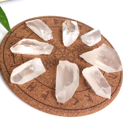 High Quality Natural Primary Crystal Healing Stone with Rough Transparent Quartz Point