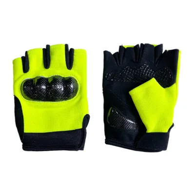 Wholesale New Gloves Half Finger Fluorescent Green Gloves for Training Outdoor Cycling Gloves