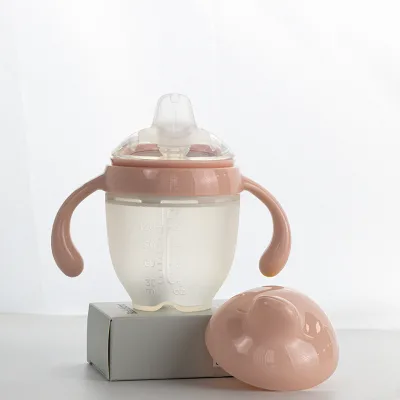 Eco-friendly BPA Free Baby Feeding Milk Bottle Silicone Biberon Anticolico Silicone Pacifier Feeder Biberon 160ML