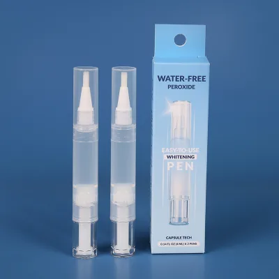2026 Customization New Peroxide Technology 2pcs 4ml Aqua-Free 6% Peroxide Teeth Whitening Gel Pen for North America Market