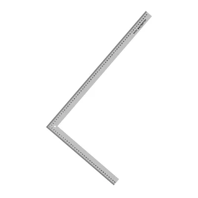 Kearing Multi Use Aluminum L Shaped Garment Ruler 35 cm / 60 cm Imperial 14'' & 24'' #5324A