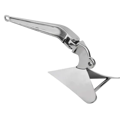 Most Popular Manufacturer Marine Hardware Mirror Polished 316 Stainless Steel Plough Anchor for Yachat