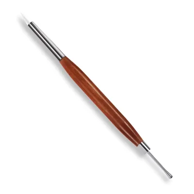 Multi-purpose Double-headed Sandalwood Rod Nail Glue Pen Japanese-style Silicone Carving Pen Glue Scraping Embossing Auxiliary