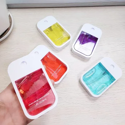 Pocket-Sized 45ml Plastic Credit Card Perfume Mist Spray Bottle for Wash-Free Hand Sanitizers