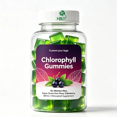 Super Green Sea Moss Elderberry Chlorophyll Gummies with Elderberry