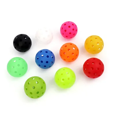 Hot Sales 40 Hole Pickleball Balls Outdoor Indoor Sports Customized Color logo Pickleballs