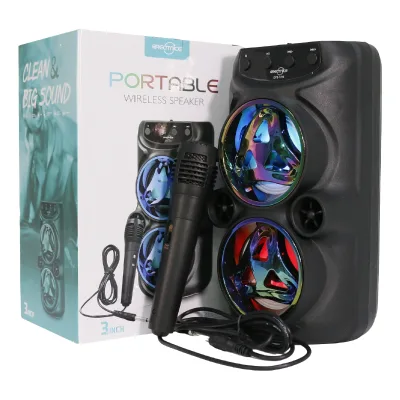 Karaoke Microphones Wireless Television, Home Audio, Video & Accessories Boombox Speaker Radio Fm Outdoor Activities