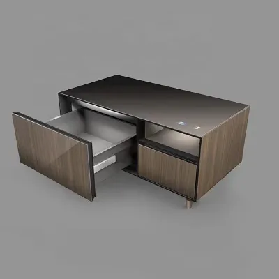 Bluetooth Smart Table Refrigerator With Wireless Charging USB and Boiler Smart Fridge