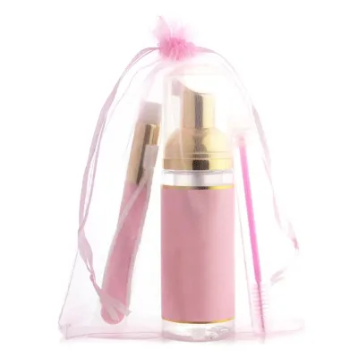 Private Label Lash Cleanse Pink Bottle Eyelash Shampoo Cil Shampoo for Lashes Extension Remover for Practice