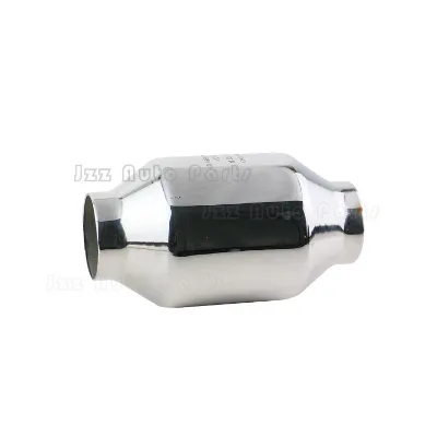 2.25 Inch Inlet Outlet 4" Body Catalytic Converter Universal High Flow Front Catalytic Converter Direct Replacement with O2 Port