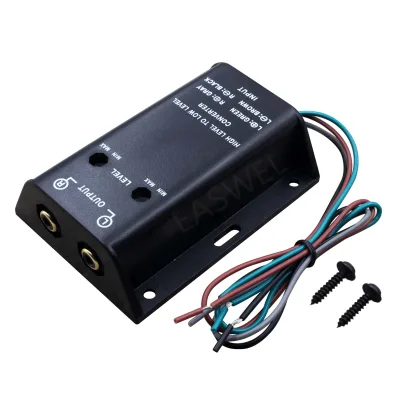 Two Channel Speaker RCA Line Level Converter Adapter Car Audio High Low Rear