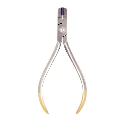 High Quality Orthodontic Tweezers for Dental Treatment Torquing Pliers for Wire Bending Indent Vertical Design