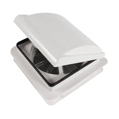 RV Parts 14'' 420mm DC 12VDC White Color Lid Manual Control RV Roof Vent Fan Caravan Vent