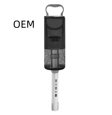 Aluminum Alloy Cloth Bag Popular Portable Multi-Storage Ball Picker OEM Detachable Golf Ball Retriever