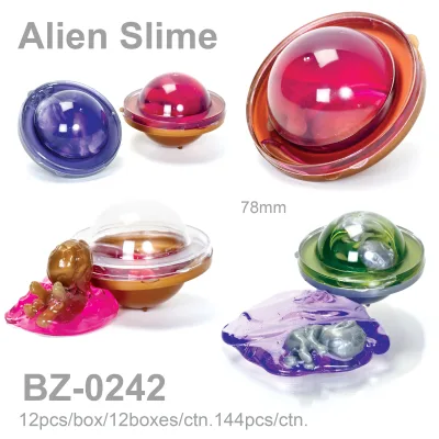 New Product 2023 Slime Squeeze Toys Flying Saucer Planet Slime Soft Slime Alien Toy