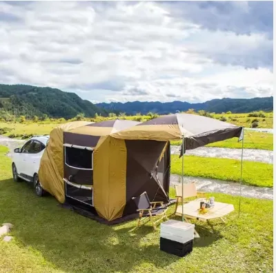 Wholesale Portable Outdoor 210D Oxford PU Automatic Quick Opening SUV Tailgate Car Rear Extension Tent for Camping