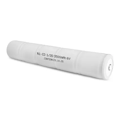 JINTION NICD 1/2D 3500MAH 6V Volt Rechargeable Battery 1/2D 3500mah Battery Chargeable for Maglite RX4019 108000817 Streamlight