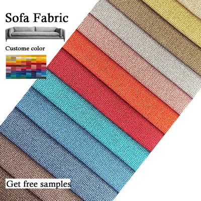 146#Hot Sale Linen Nylon Blend Fabric Custom Printed Linen Fabric Imitation Linen Color Ganas