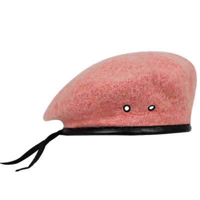 Custom Embroidery Berets Wholesale Professional High Quality Wool Multi-color Women Beret