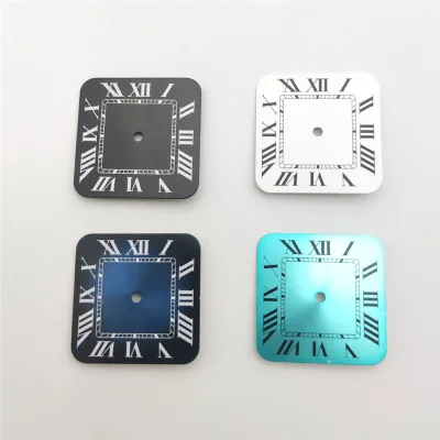 27MM Metal Square Watch Dial for NH35 Watch Accessories Midification Dial