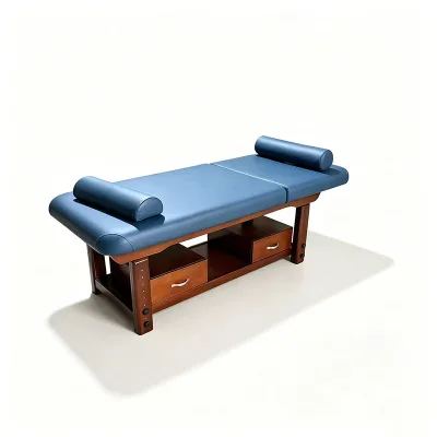 Wholesaler Solid Wood Massage Physiotherapy Bed Lifting Combing Functions Comfortable Portable Electric High-Density Sponge