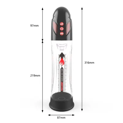 CANWIN 2025 Newest Waterproof Penis Pump Male Sex Toys Electric Penis Enlarge Vacuum Enlargement Pump with 4 Suction Intensities