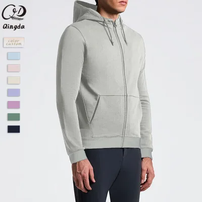 OEM ODM Custom New Design Full Sleeves Men's Wear Hoodie Breathable Oversize Zipper Equestrian Clothing